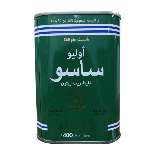 Sasso Olive Oil 400ml Bottle – Healthy & Pure Olive Oil from Saudi Arabia